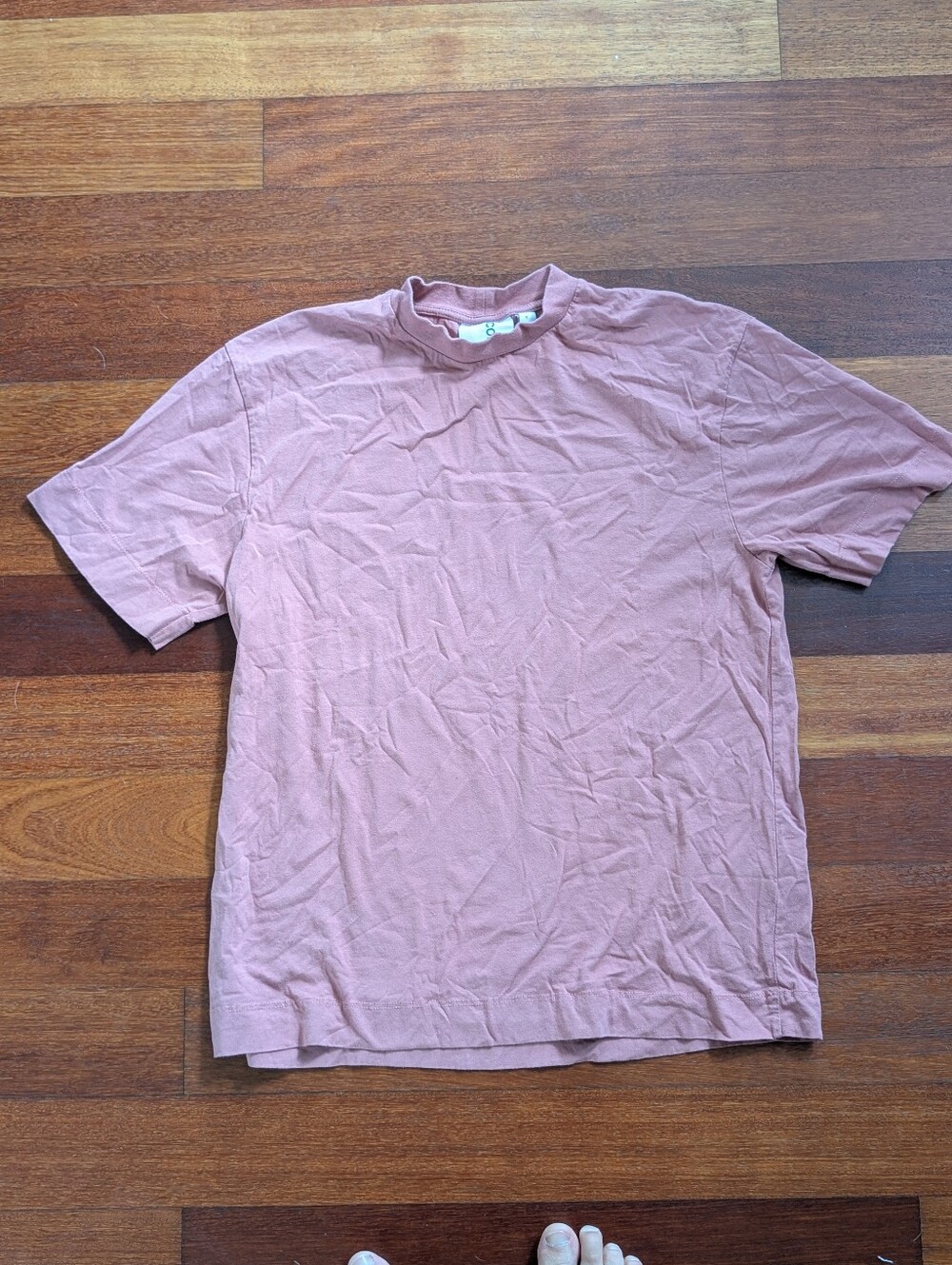 Collusion Dusty Pink Short-Sleeve Crew Neck Shirt